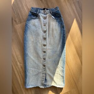 Raffaella Jeans Petites Vintage Y2K Cotton Denim Pencil skirt